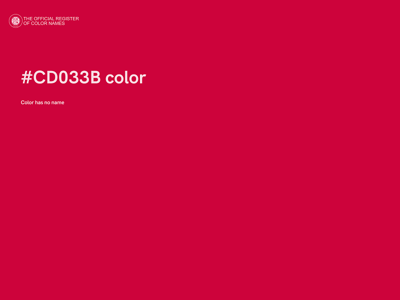 #CD033B color image