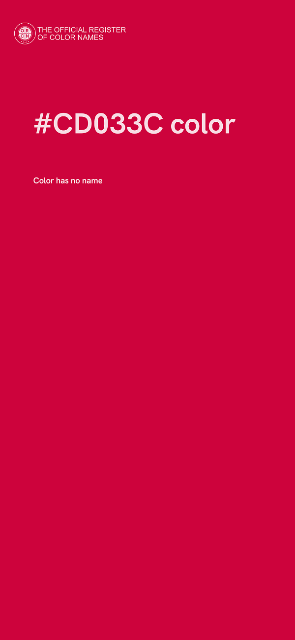 #CD033C color image