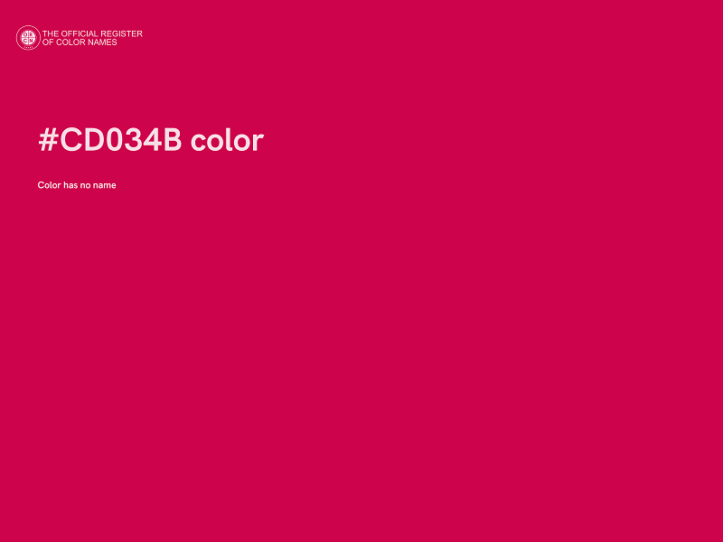 #CD034B color image