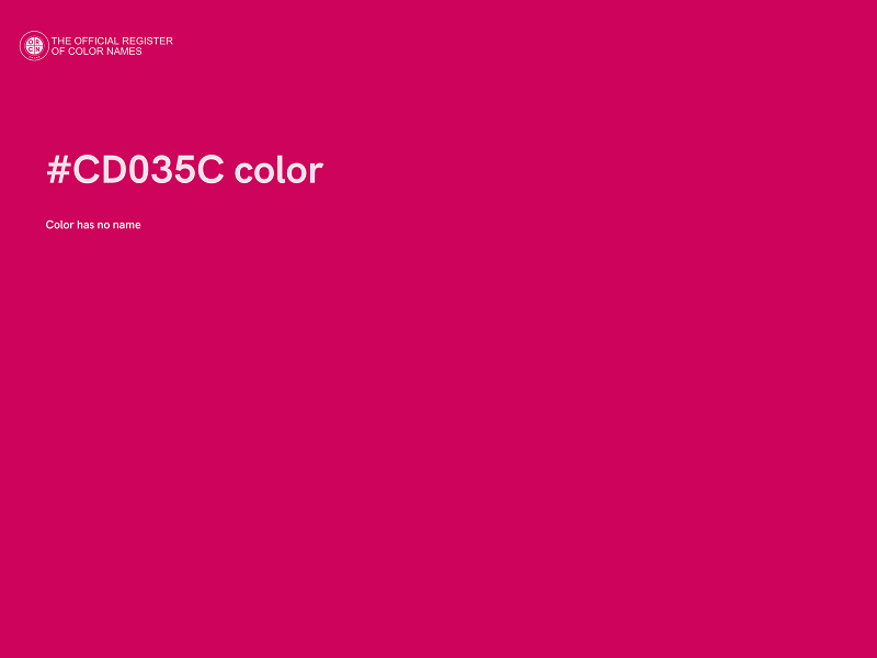 #CD035C color image