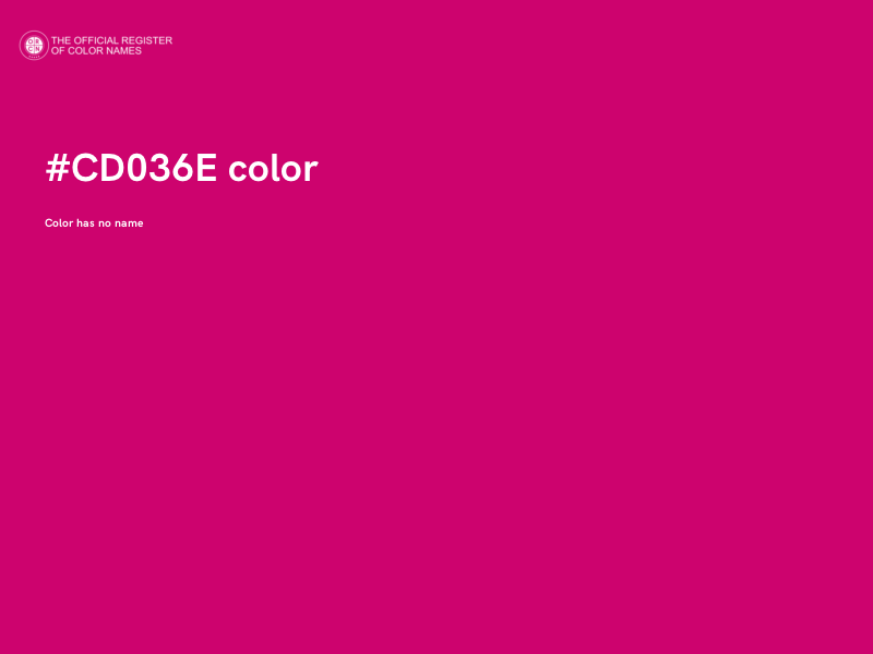 #CD036E color image