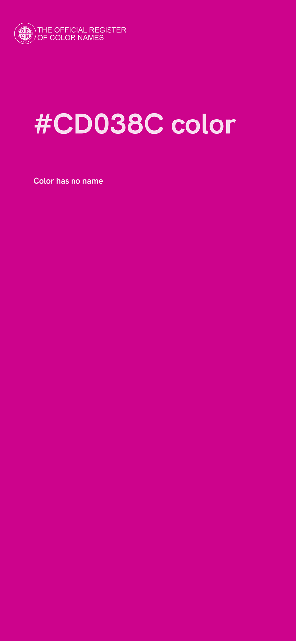 #CD038C color image