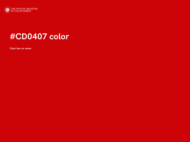 #CD0407 color image