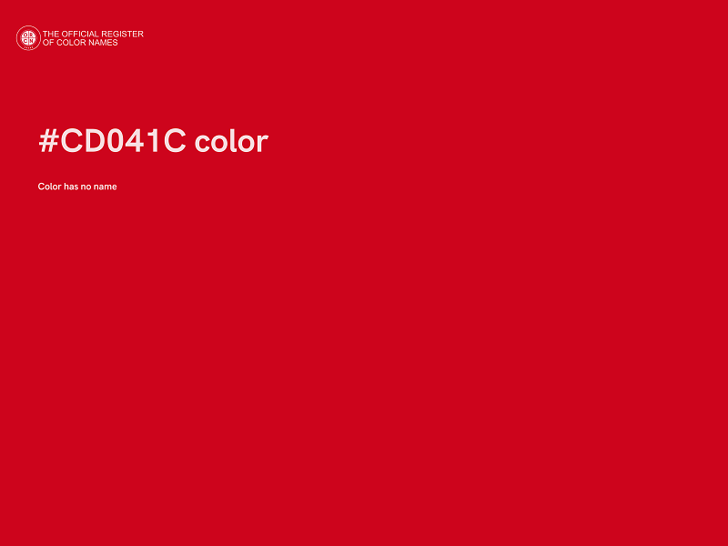#CD041C color image