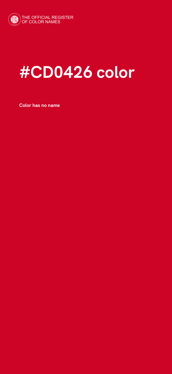 #CD0426 color image