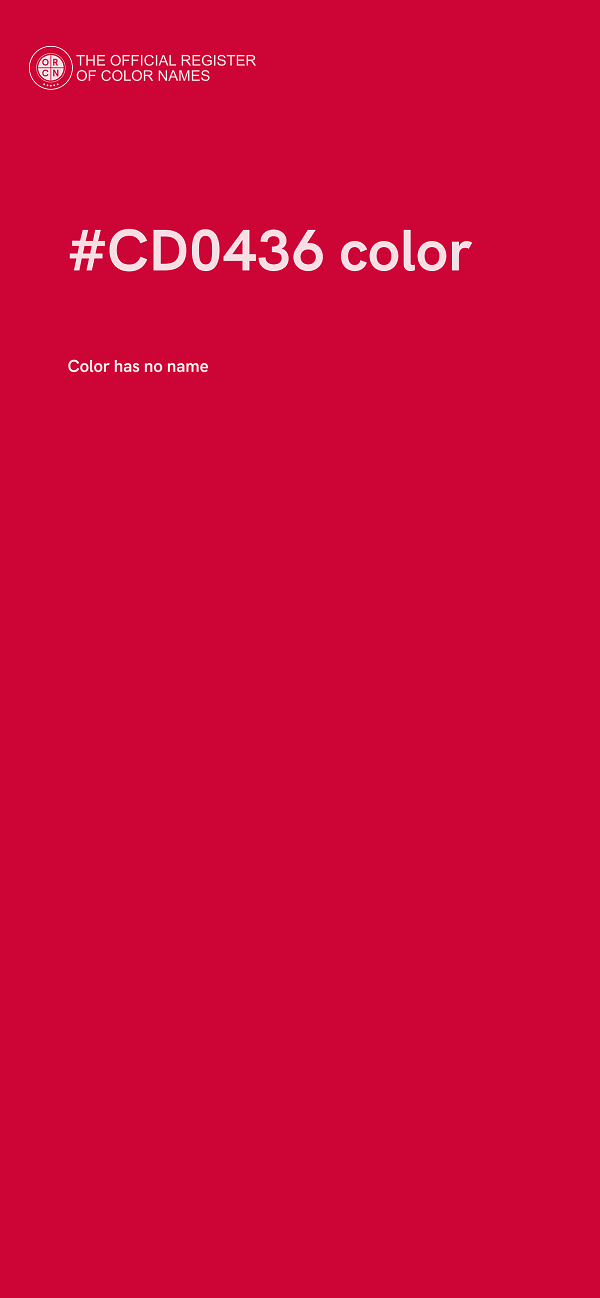 #CD0436 color image