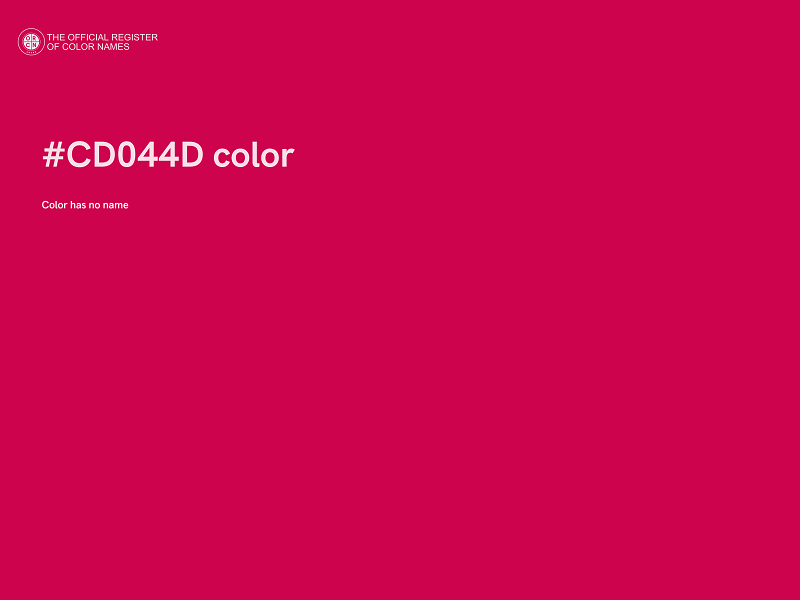#CD044D color image