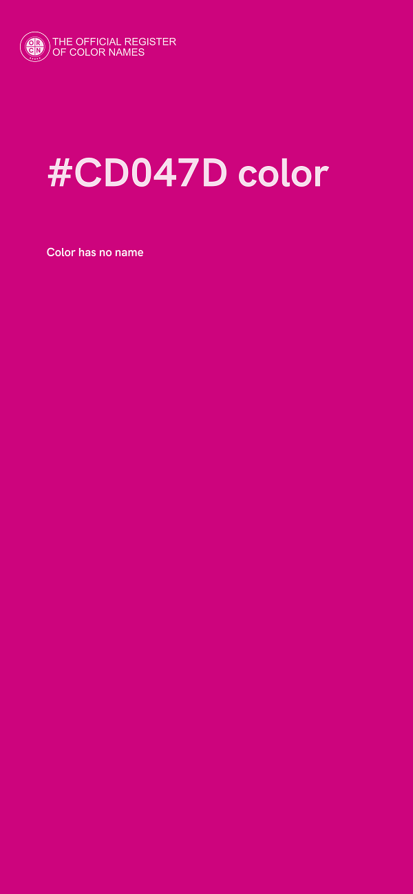 #CD047D color image