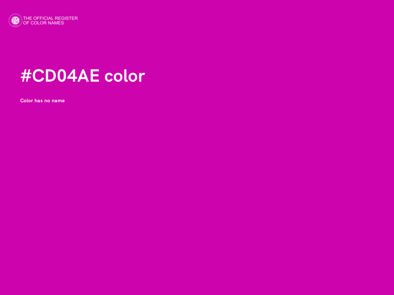 #CD04AE color image