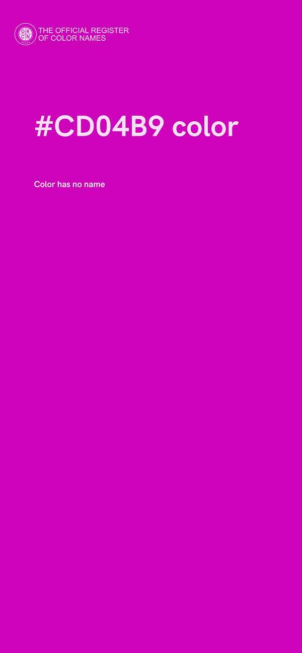 #CD04B9 color image
