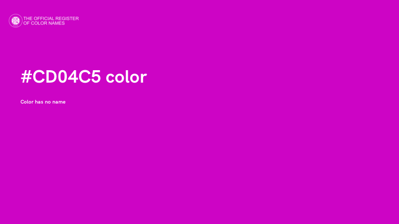 #CD04C5 color image