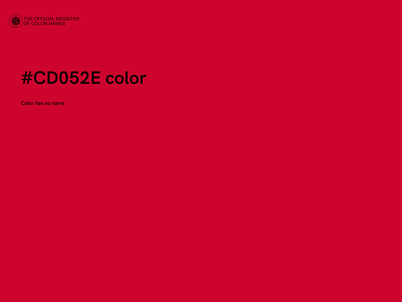 #CD052E color image