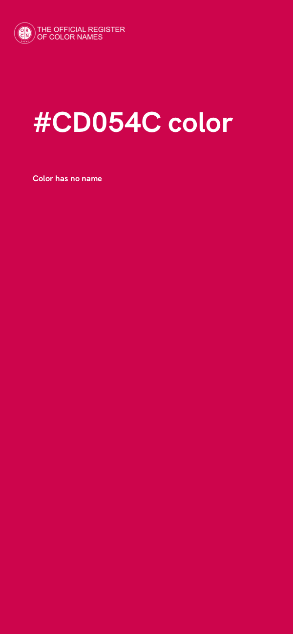 #CD054C color image