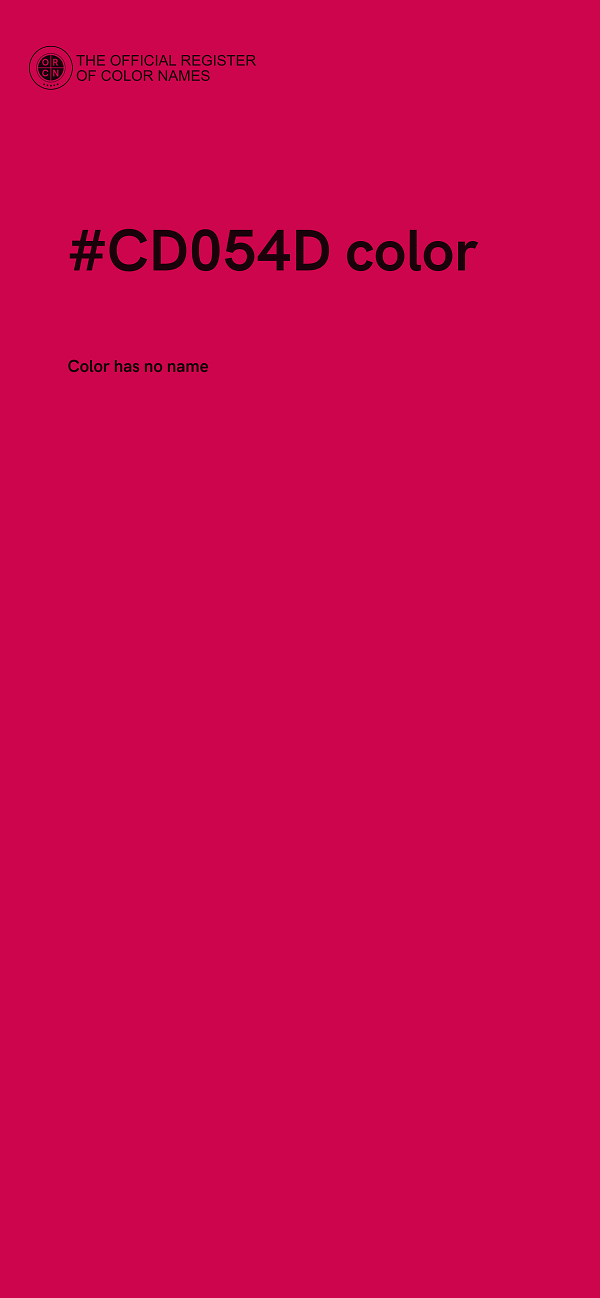 #CD054D color image