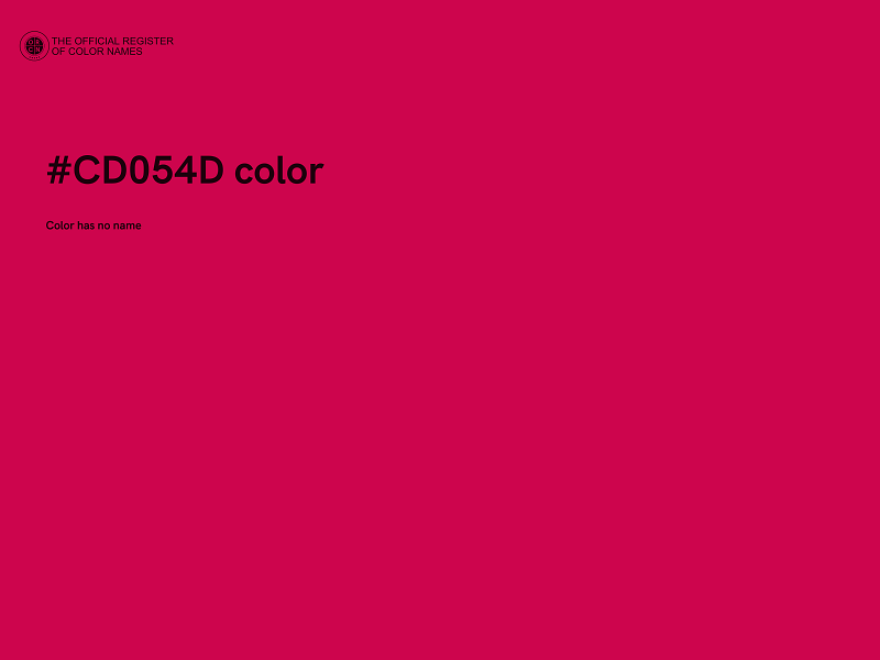 #CD054D color image