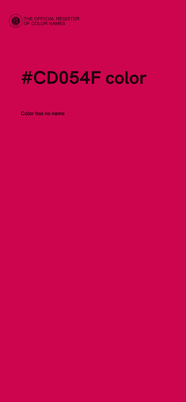 #CD054F color image