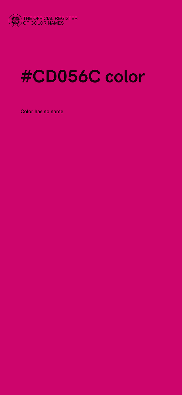 #CD056C color image