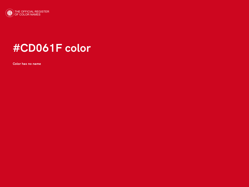 #CD061F color image
