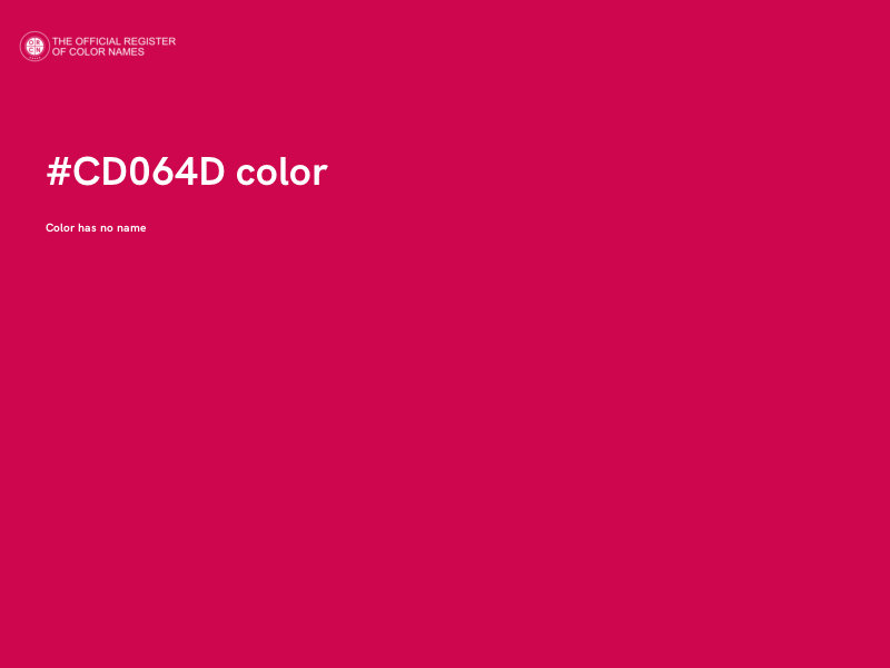 #CD064D color image