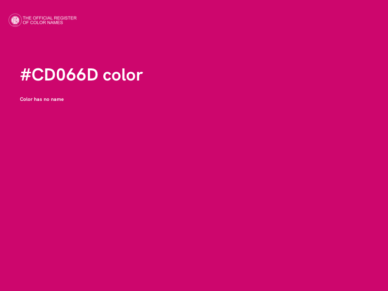 #CD066D color image