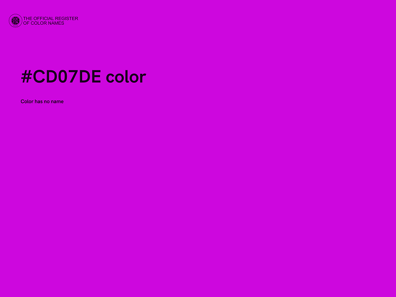 #CD07DE color image