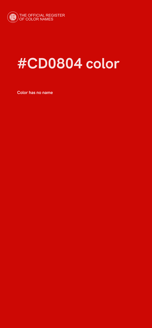 #CD0804 color image