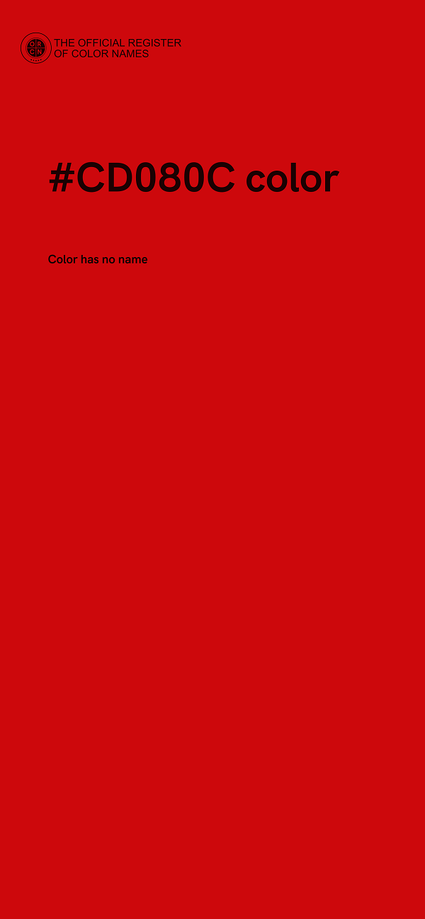 #CD080C color image