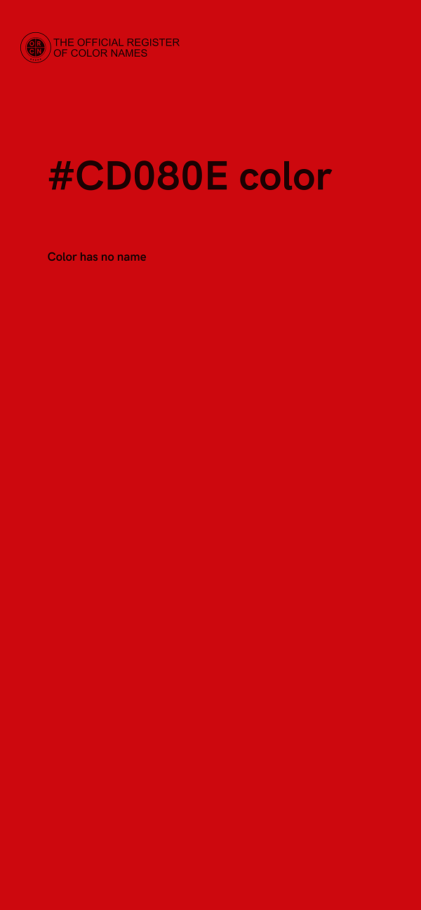#CD080E color image