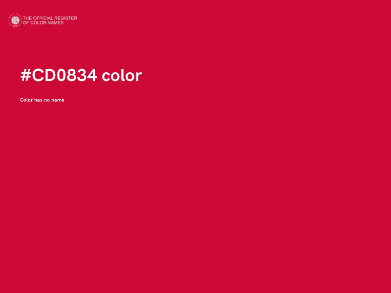 #CD0834 color image