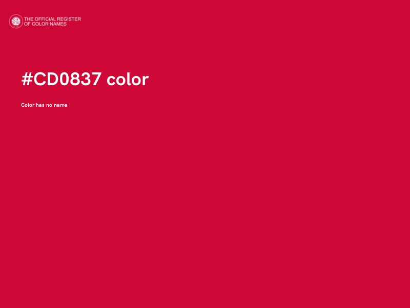 #CD0837 color image