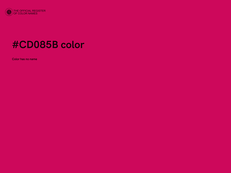 #CD085B color image