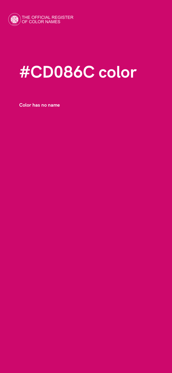 #CD086C color image