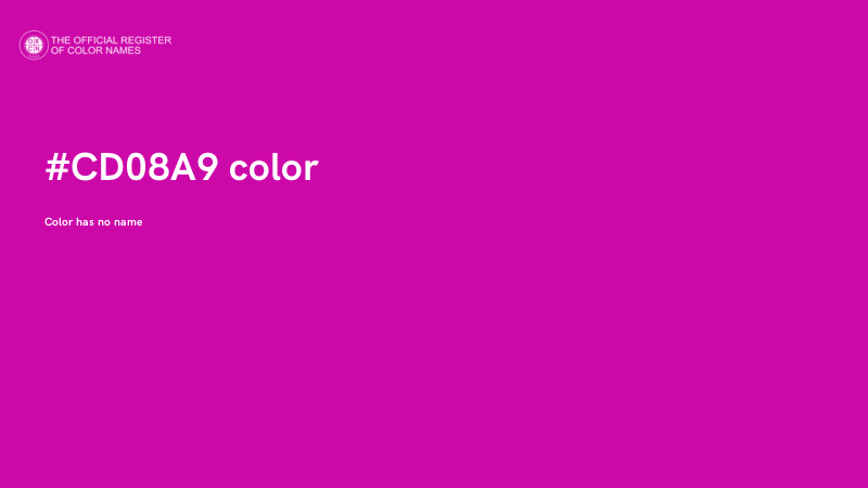 #CD08A9 color image