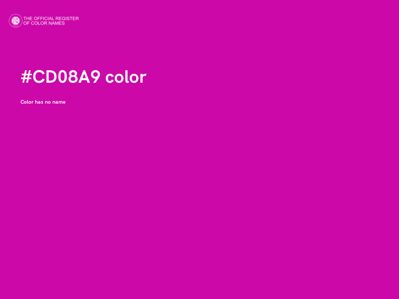 #CD08A9 color image