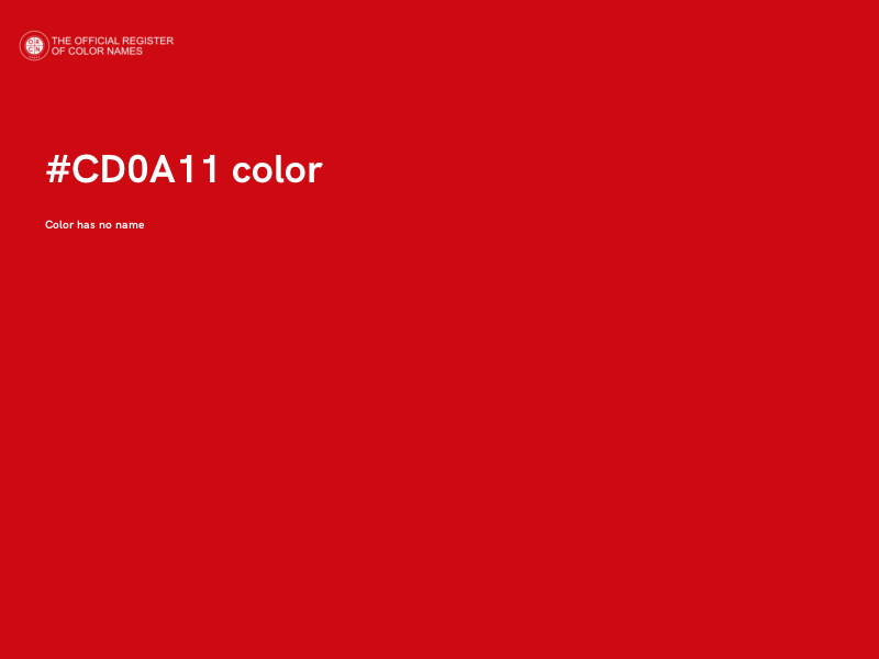 #CD0A11 color image