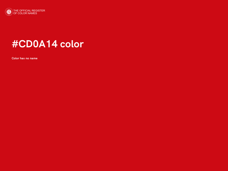 #CD0A14 color image