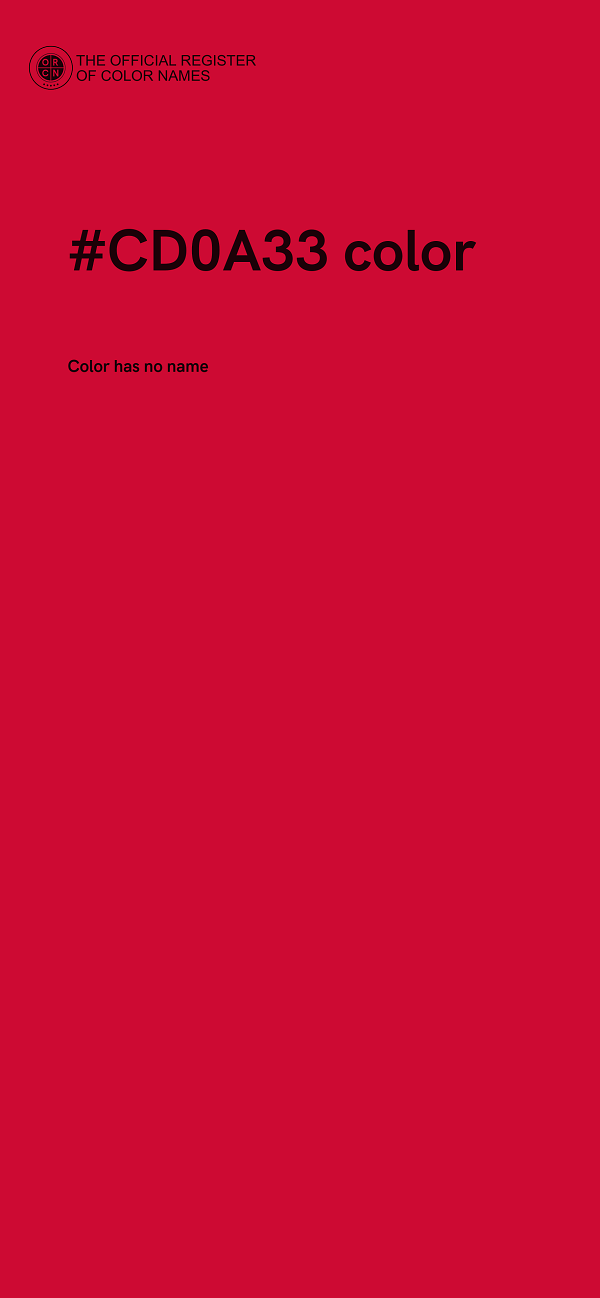 #CD0A33 color image