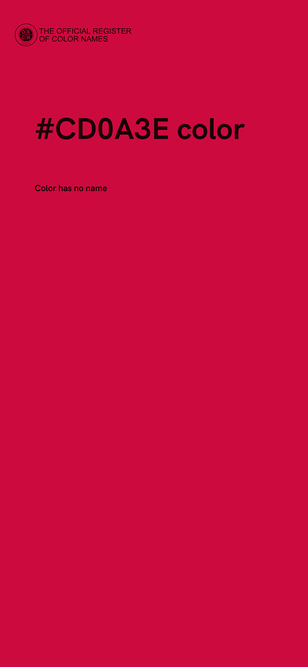 #CD0A3E color image