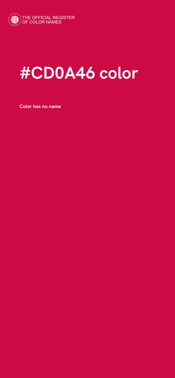 #CD0A46 color image