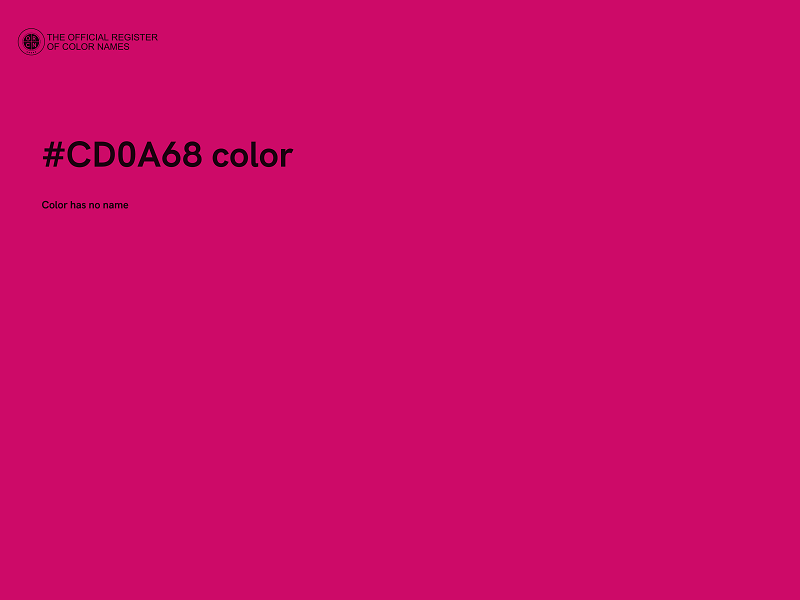 #CD0A68 color image