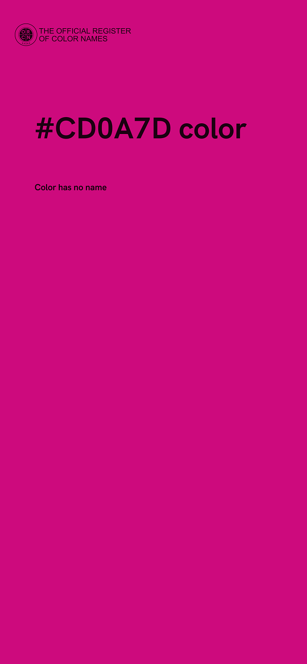 #CD0A7D color image