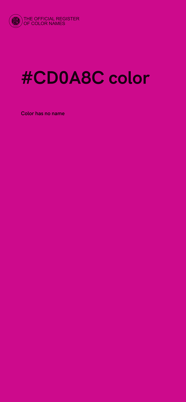 #CD0A8C color image