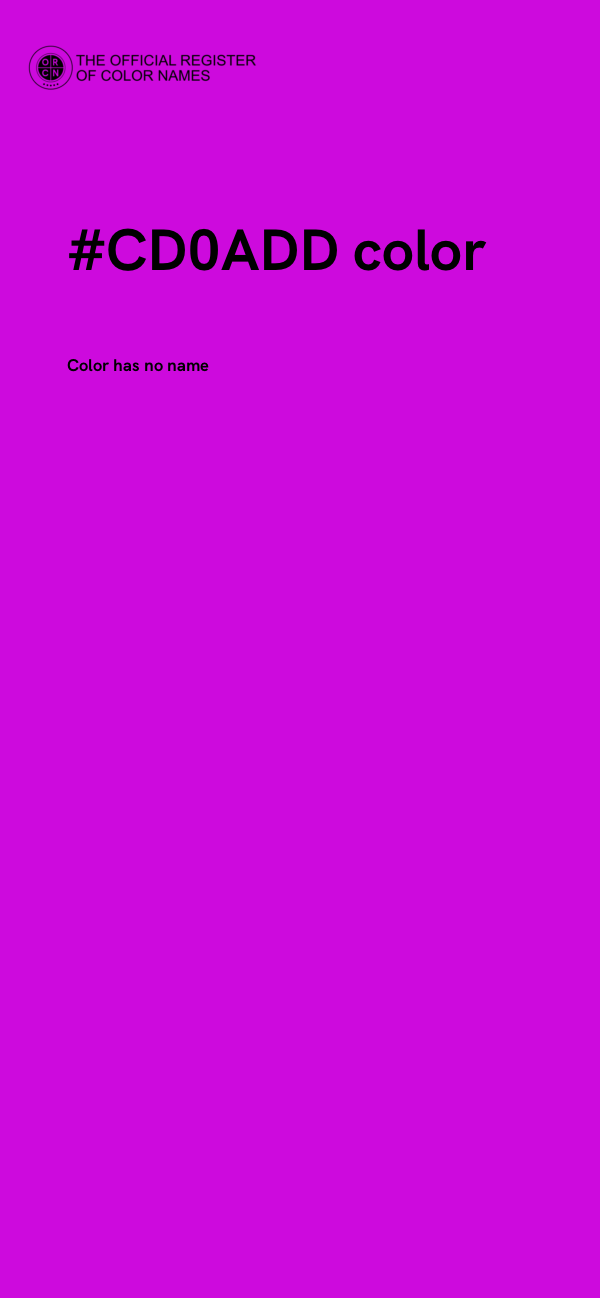 #CD0ADD color image