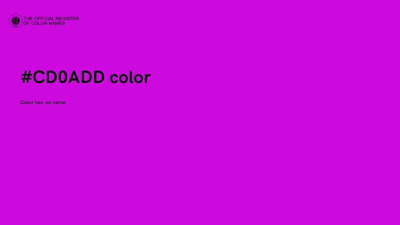 #CD0ADD color image
