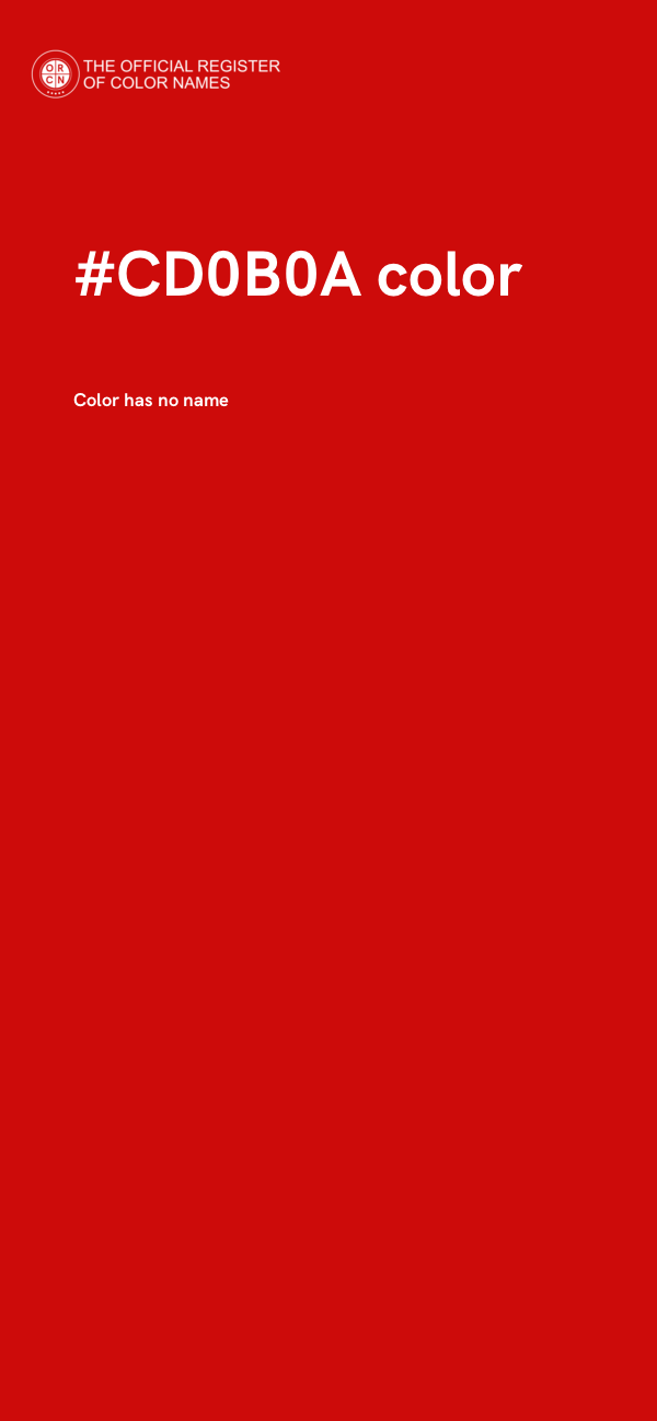 #CD0B0A color image