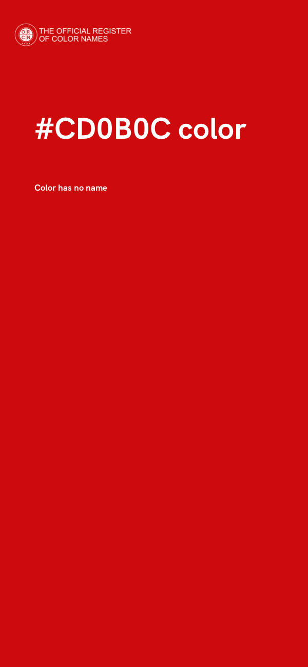#CD0B0C color image