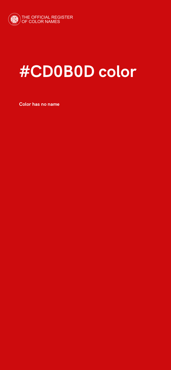 #CD0B0D color image