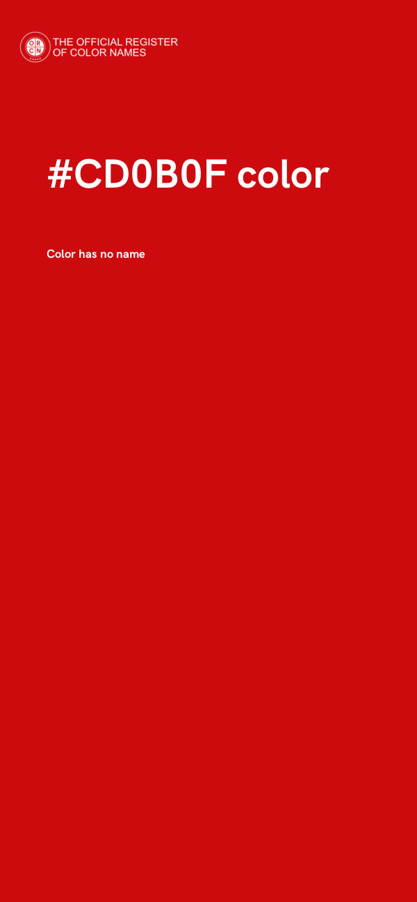 #CD0B0F color image