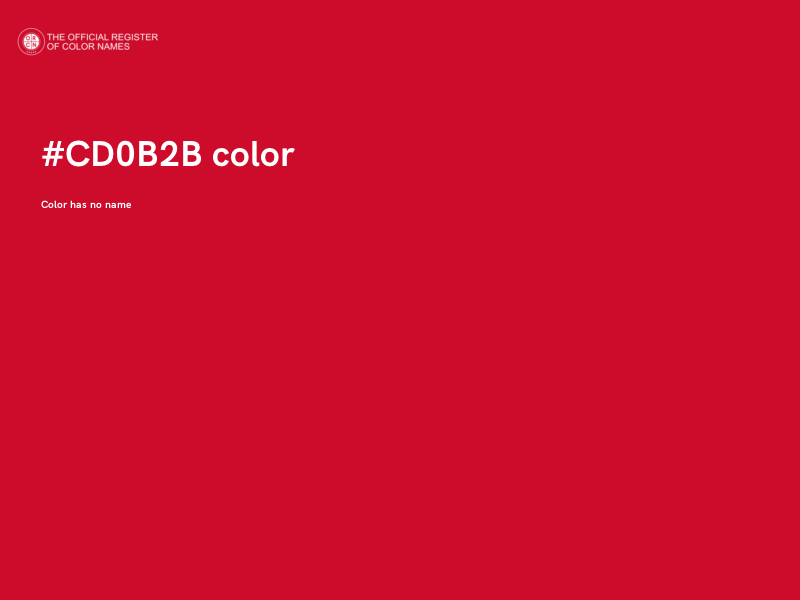 #CD0B2B color image