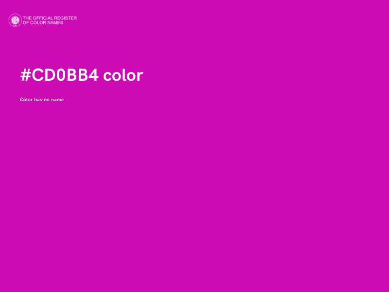 #CD0BB4 color image